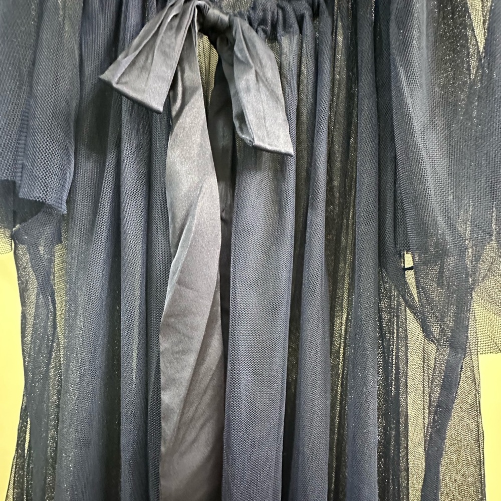 Hill House navy tulle duster - Picture 3 of 4